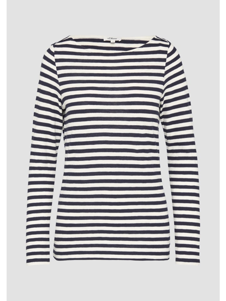 

s.Oliver Лонгслив SLAM в цвете 59G2_navy