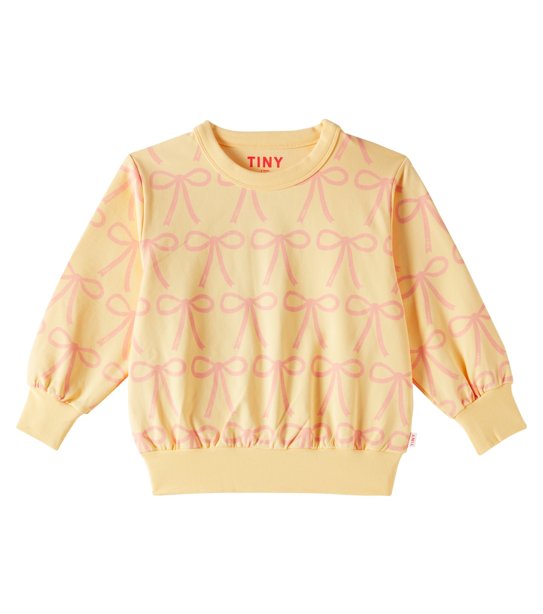 

Толстовка Bows из хлопкового джерси Tinycottons, Mellow Yellow