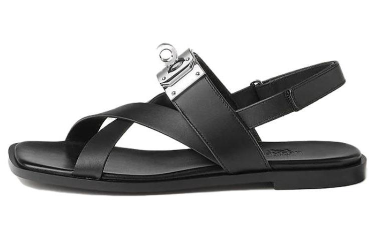 HERMES Сандалии Ines One Strap, женские, черные