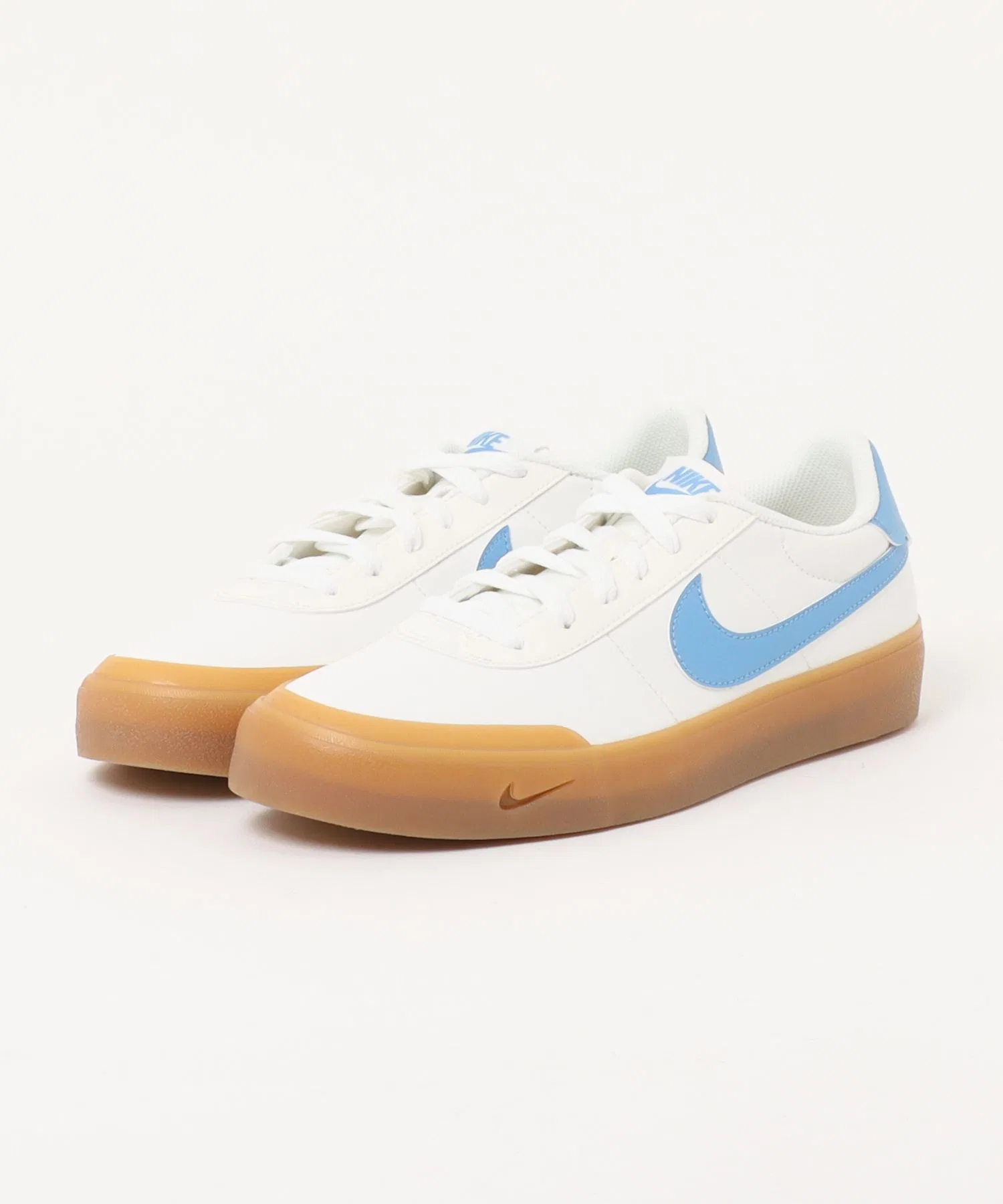 Мужские кроссовки NIKE COURT SHOT низкие белые с синим