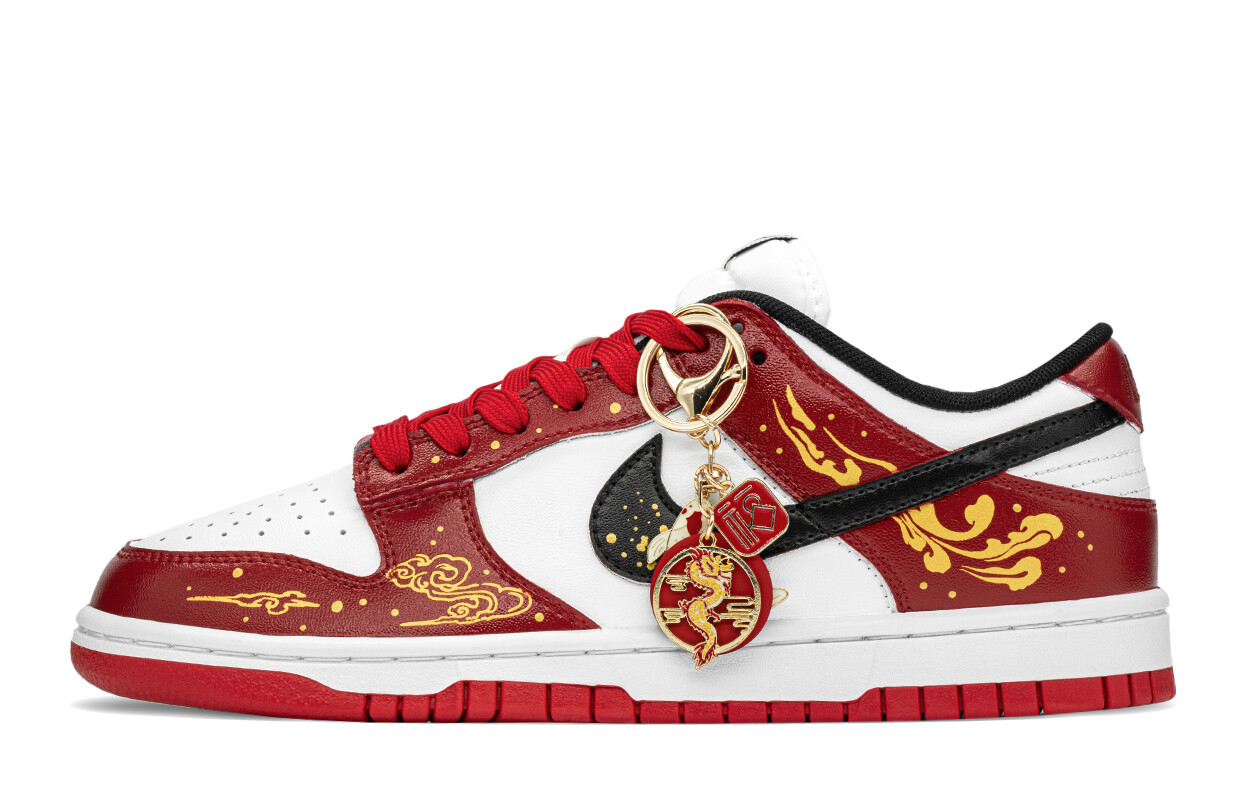 

Кроссовки Nike Dunk Skateboarding Shoes Unisex Low-top Red/Gold, золотой, Желтый, Кроссовки Nike Dunk Skateboarding Shoes Unisex Low-top Red/Gold, золотой