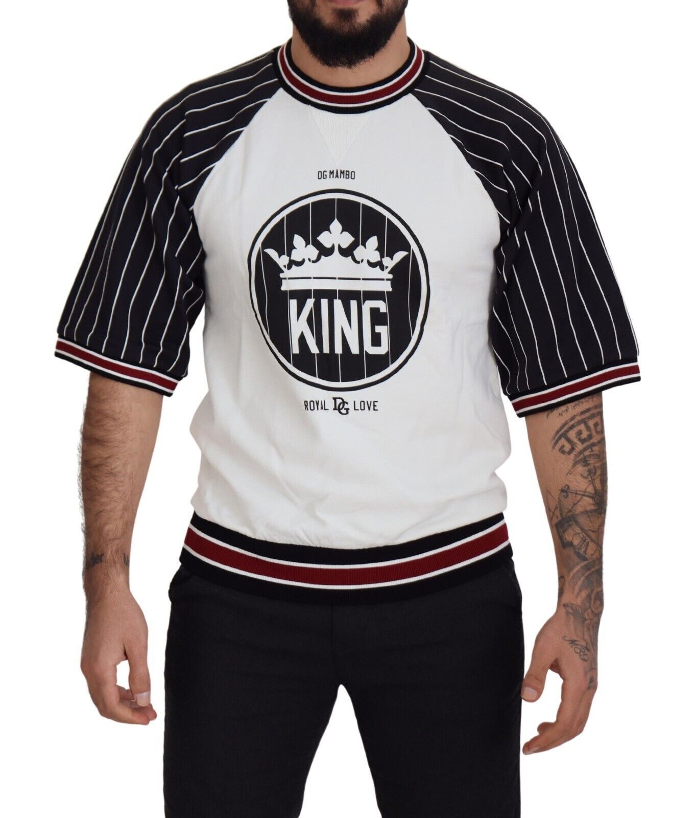 

Футболка Regal Chic Cotton DG King Dolce & Gabbana, черно-белый