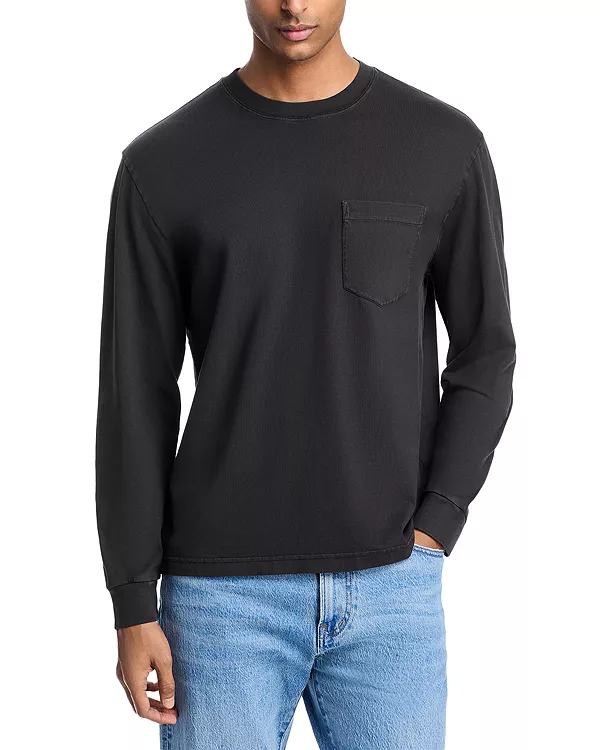 

Винтажная футболка с длинными рукавами и карманом Madewell, черный