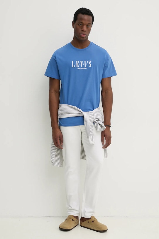 Футболка хлопковая SS Relaxed Fit Tee Levi'S, фиолетовый — фото 2