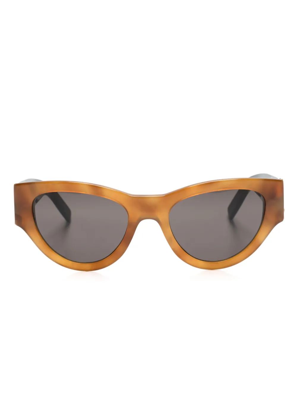 

Солнцезащитные очки в оправе 'кошачий глаз' Saint Laurent Eyewear, коричневый