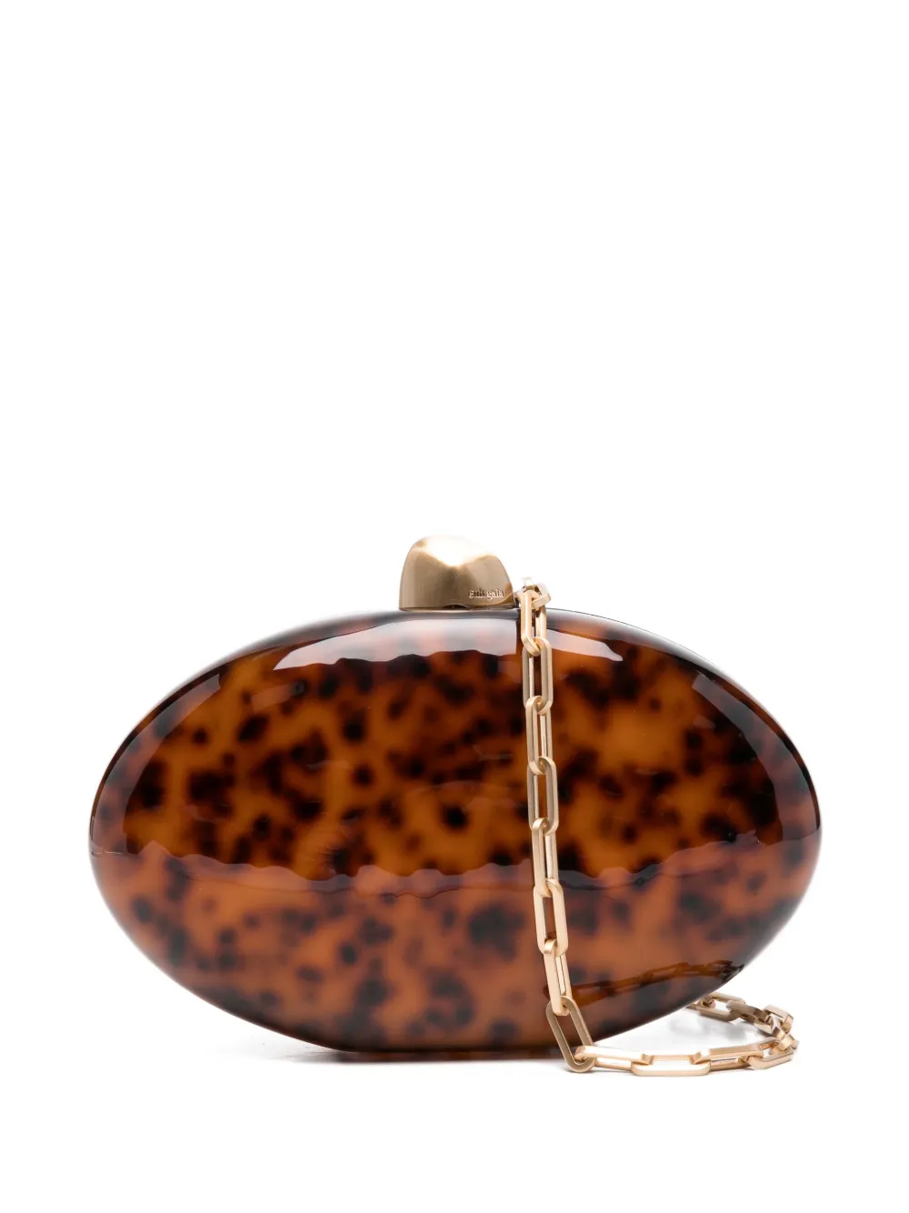 

Клатч с узорной цепочкой Cult Gaia, коричневый