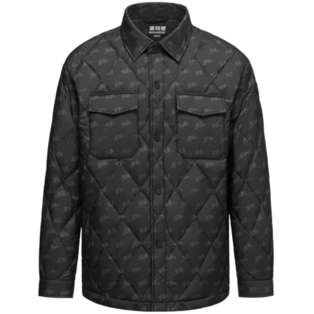 

BOSIDENG Легкая теплая серия пуховик мужской, Letter Print (Black) 9T42