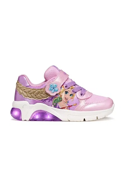 Сникерсы детские FADINLIGHT x Disney Princess Geox, фиолетовый — фото 3