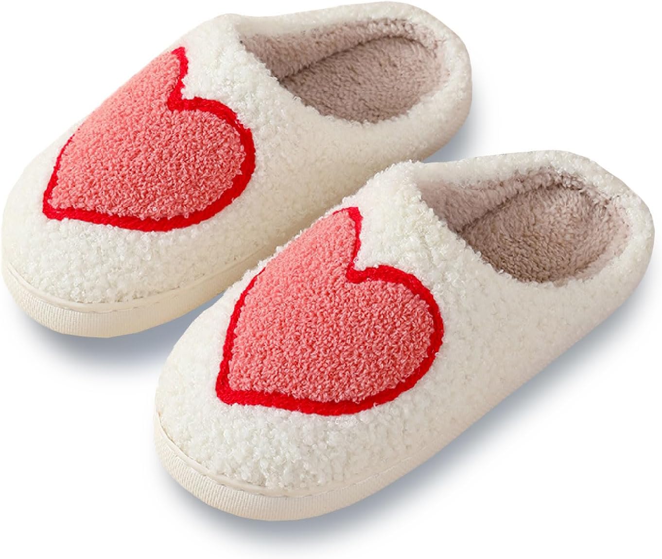 

Рождественские тапочки Titype, милые праздничные тапочки, теплые домашние тапочки для женщин и мужчин, пушистые тапочки для улицы и дома, тапочки для спальни, домашняя обувь для дам, Big Heart