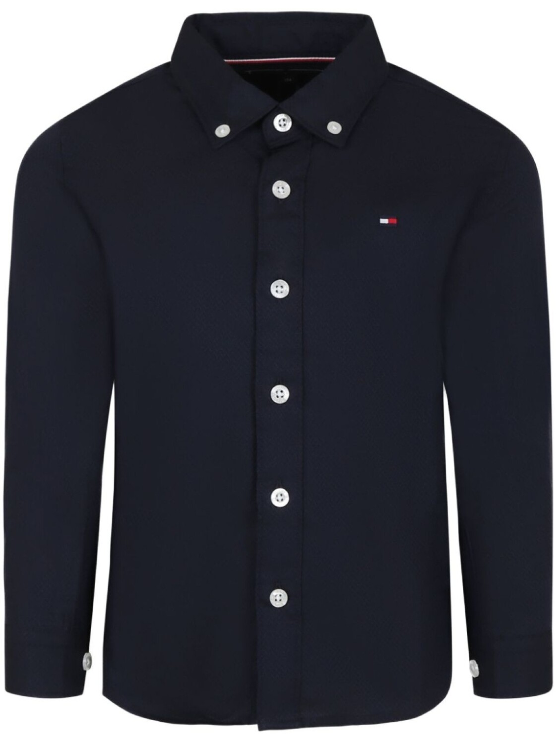 

Рубашка с нашивкой-логотипом Tommy Hilfiger Junior, синий