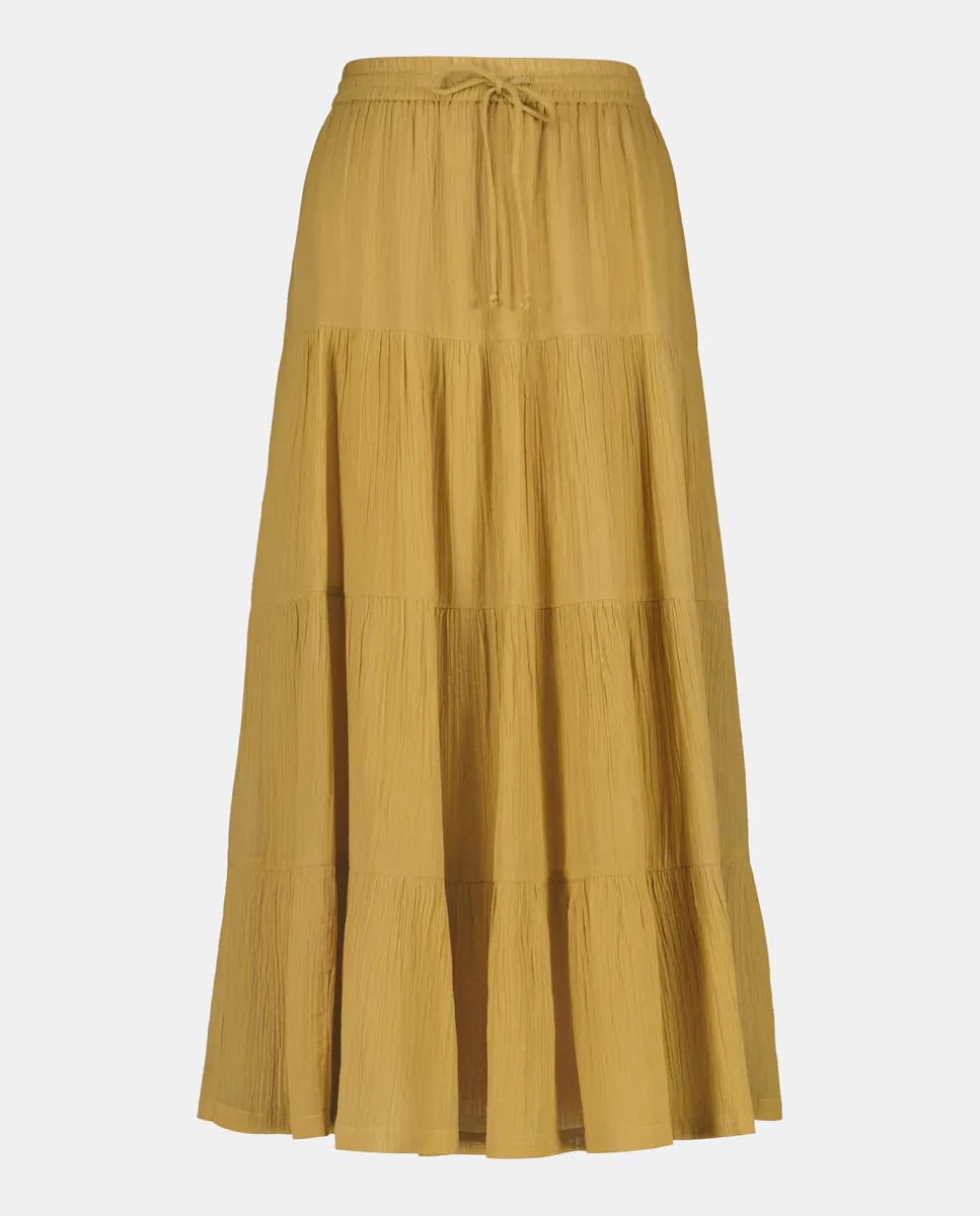 

Женская однотонная юбка миди Southern Cotton, цвет Tostado