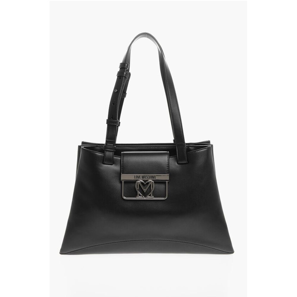 

Черная полиэтиленовая сумка-тоут Moschino, Black