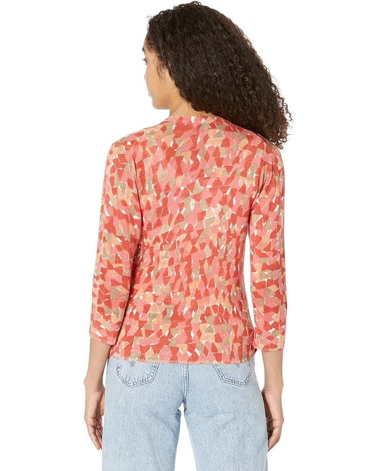 

Свитер NIC+ZOE Sun Burst Cardigan, цвет Orange Multi