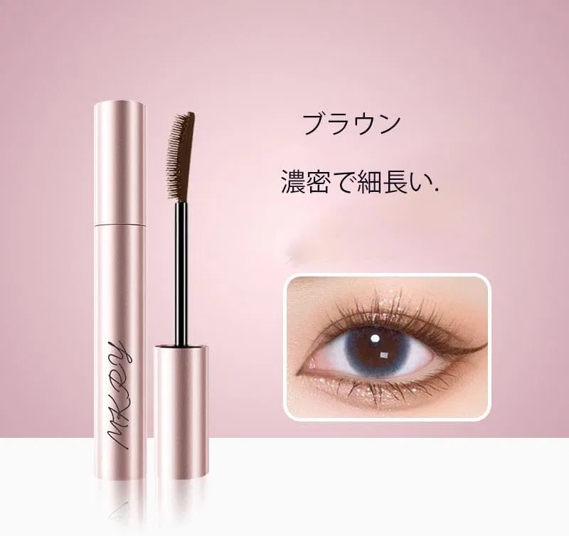 Тушь для ресниц водостойкая Yingqible Curl Mascara, черный+коричневый — фото 4