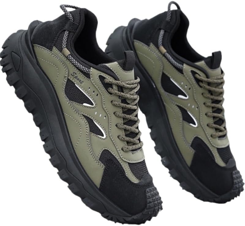 

Кроссовки FmShi Plus Size Men's Trendy Street Style Low Top Skateboard Shoes, Comfy Non Slip Lace Up Durable Sneakers, черный/зеленый