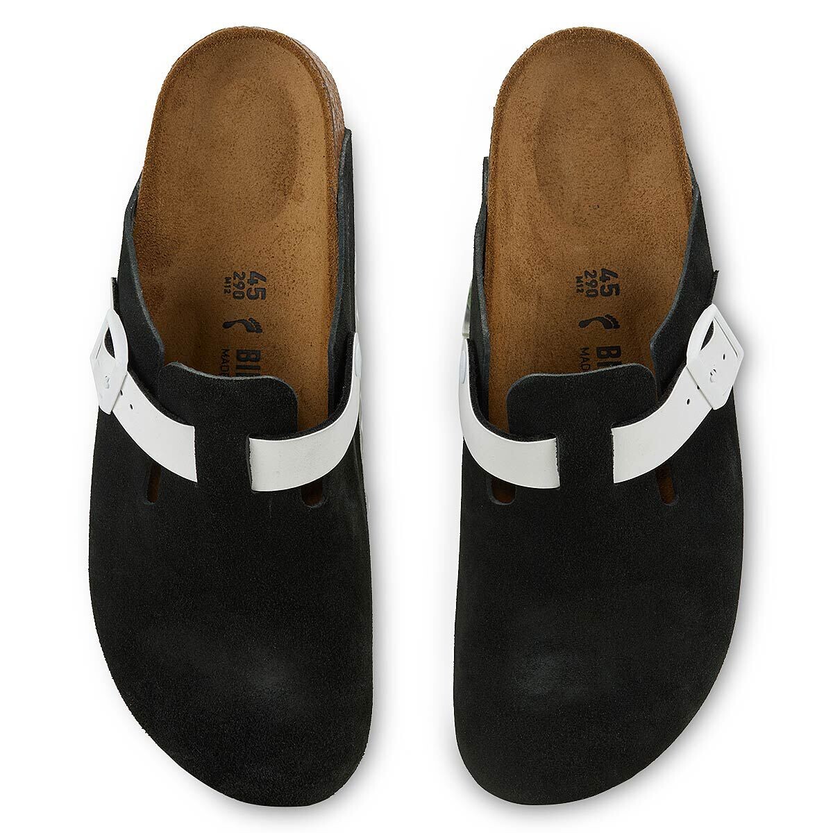 Сандалии Boston VL Birkenstock, цвет Schwarz/Weiß — фото 4