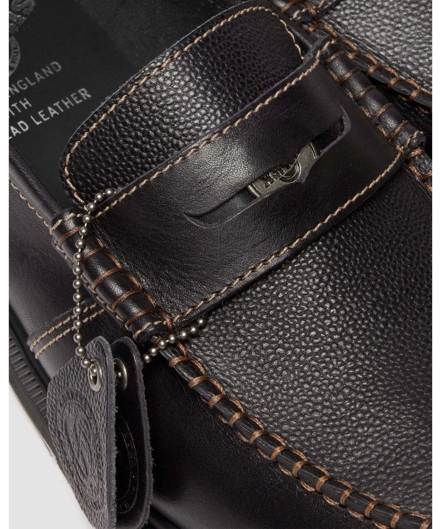 Унисекс лоферы Dr. Martens MIE PENTON из натуральной кожи чёрные — фото 4