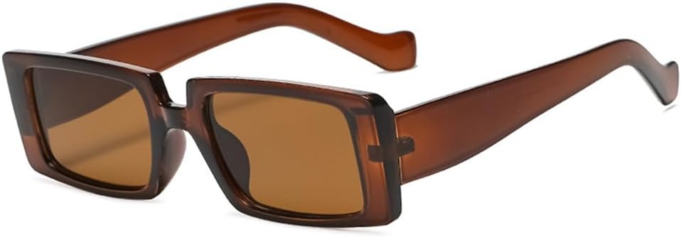 

Модные солнцезащитные очки для женщин и мужчин, винтажные прямоугольные солнцезащитные очки, классические солнцезащитные очки, трендовые очки с градиентным переходом, защита от ультрафиолета UV400 KTUCN, Brown Brown