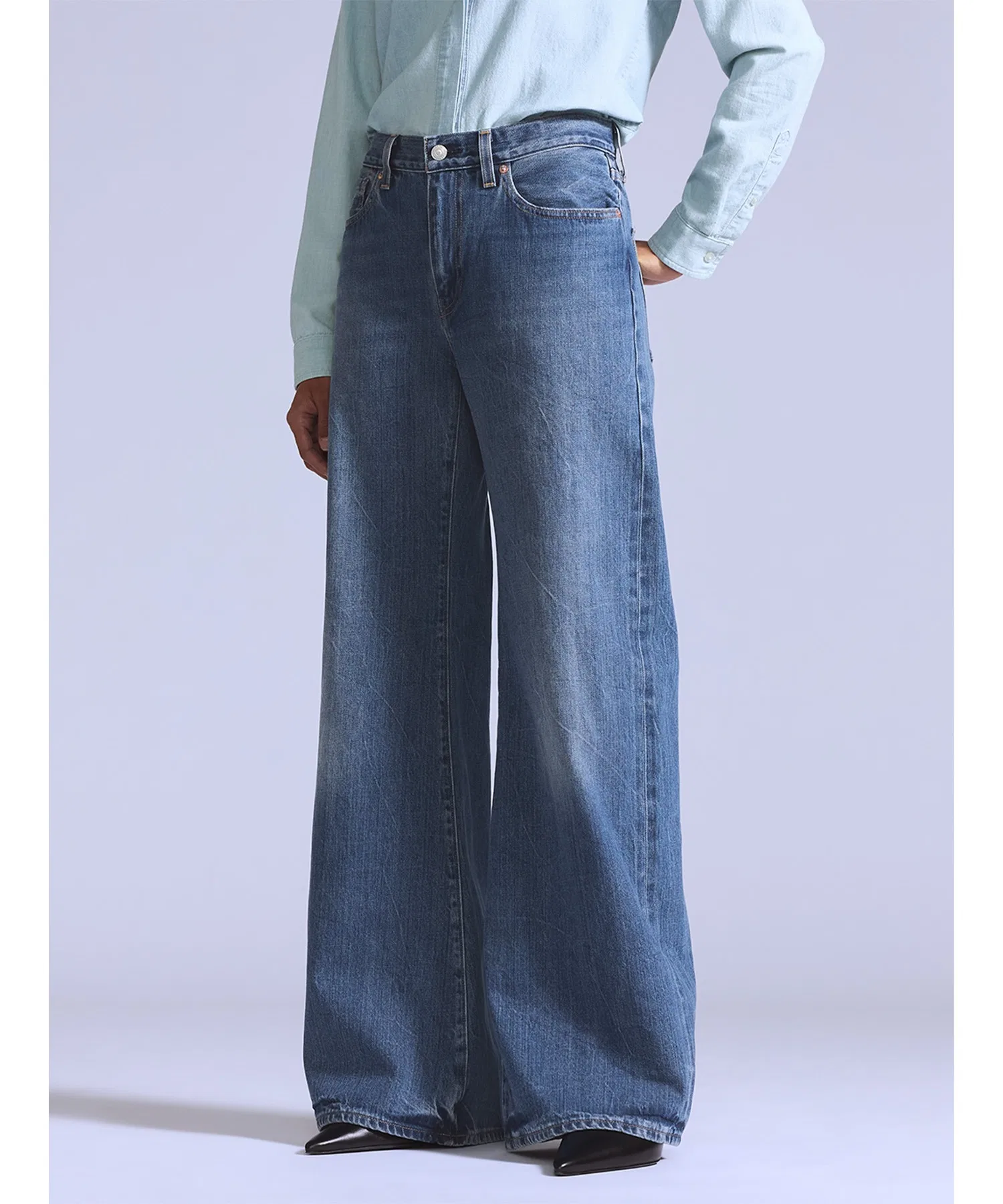 Свободные джинсы Levi's BLUETAB™ CARVE, средний цвет индиго