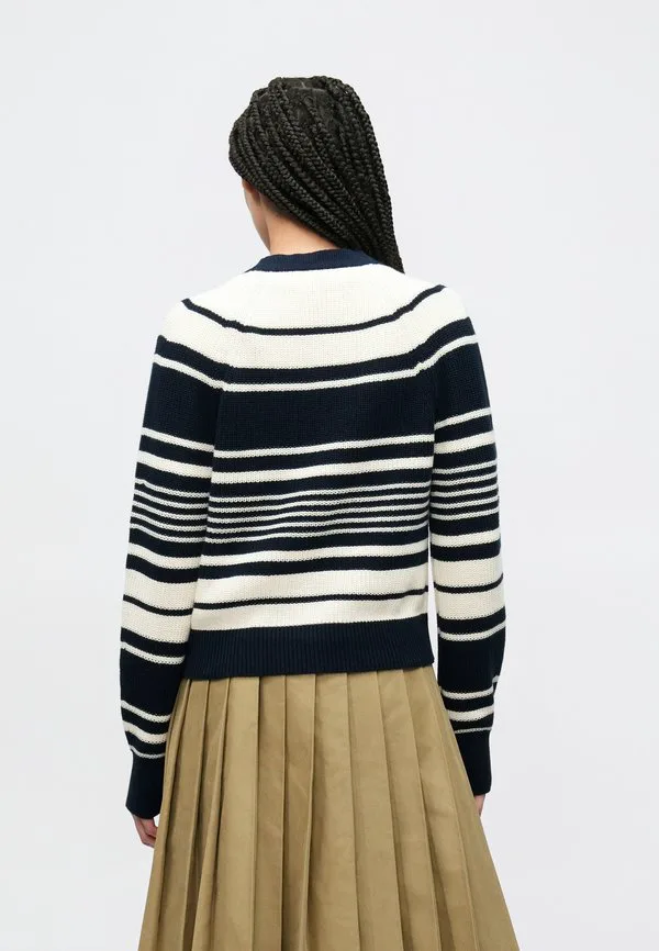 Свободный кардиган с золотистыми пуговицами Tommy Hilfiger, Dark Night Navy/Calico — фото 3