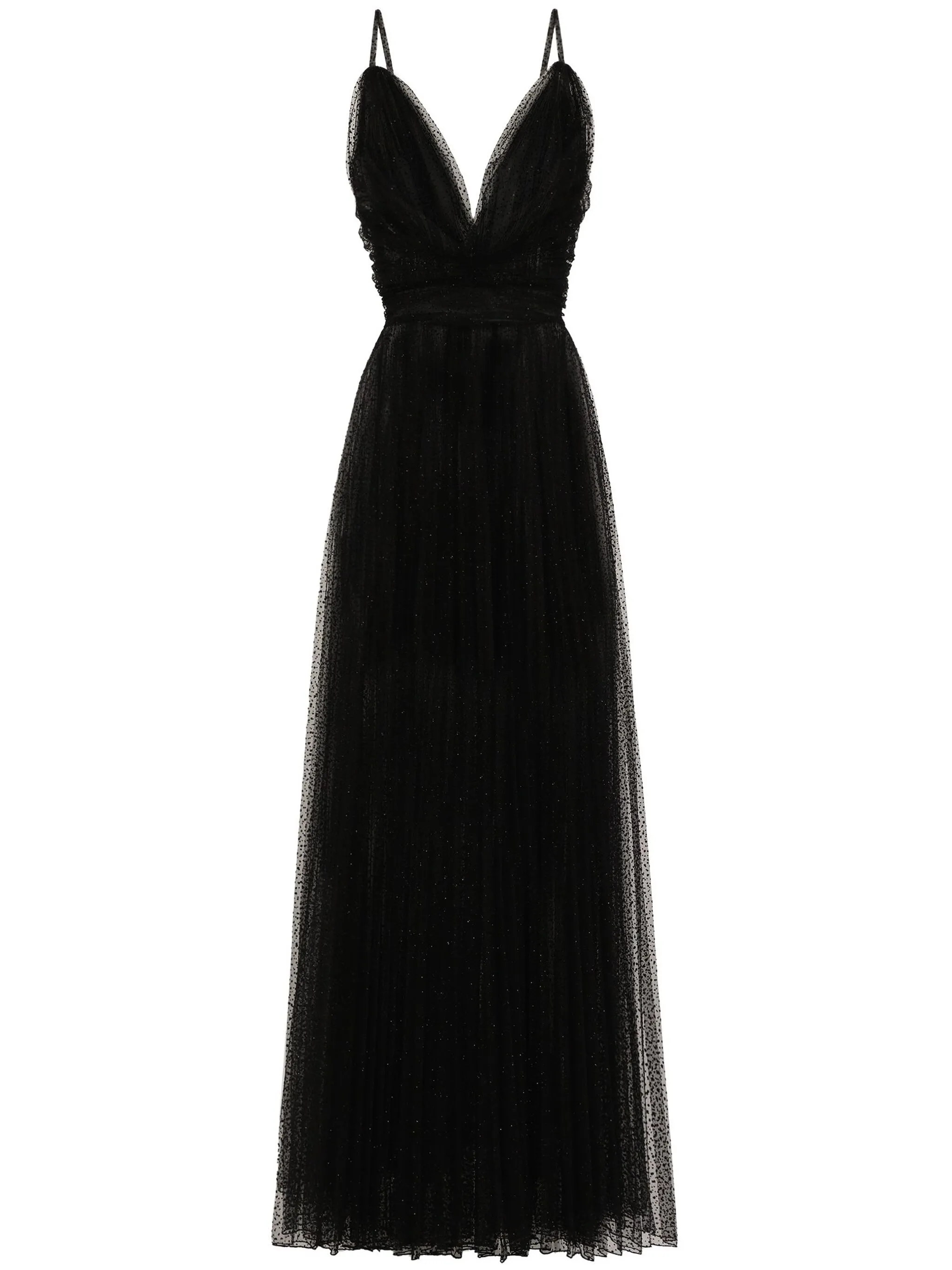 

Платье из тюля с узором Dolce & Gabbana, черный