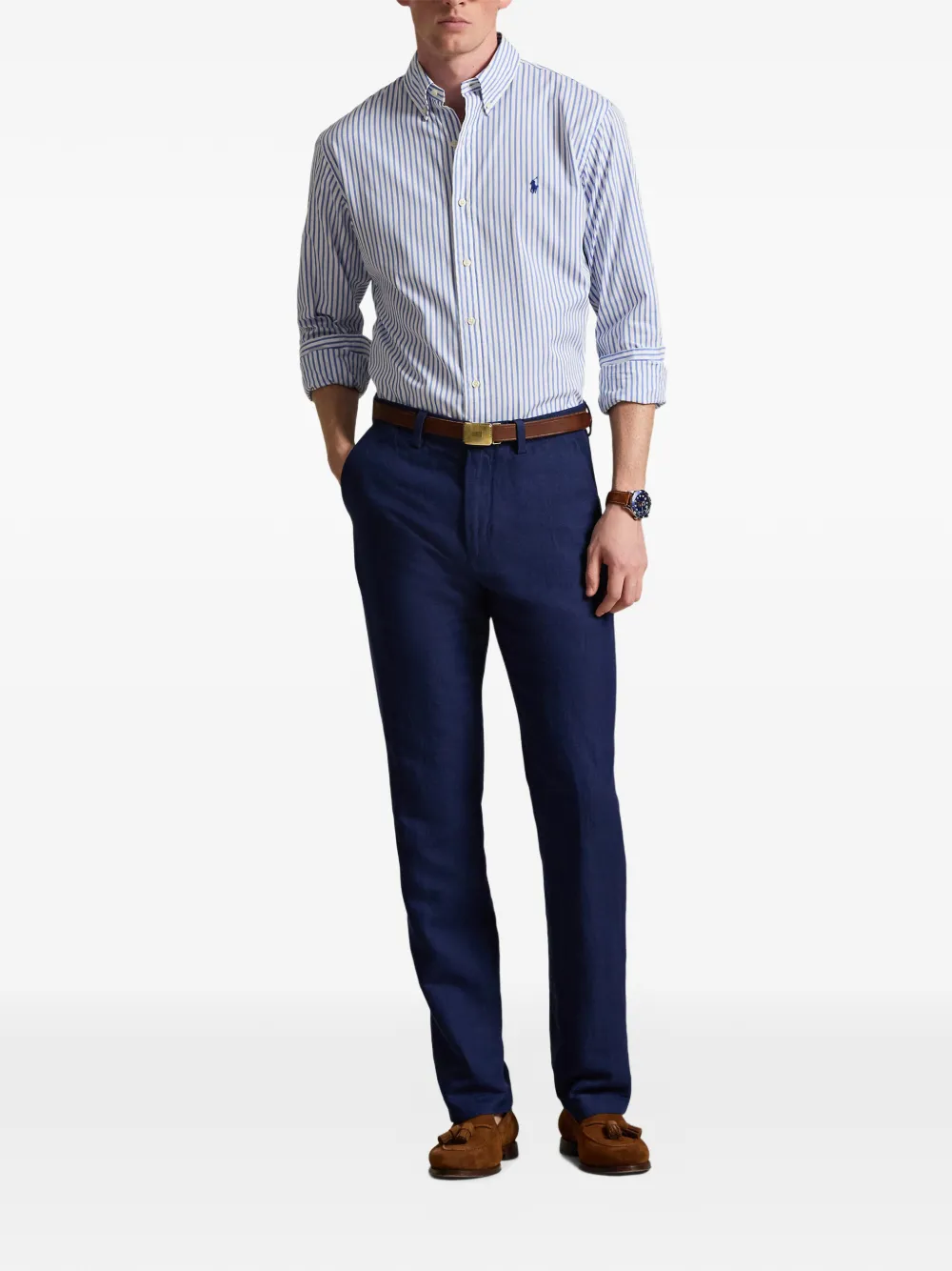 Брюки чинос Manhasset Classic Fit Polo Ralph Lauren, синий — фото 2