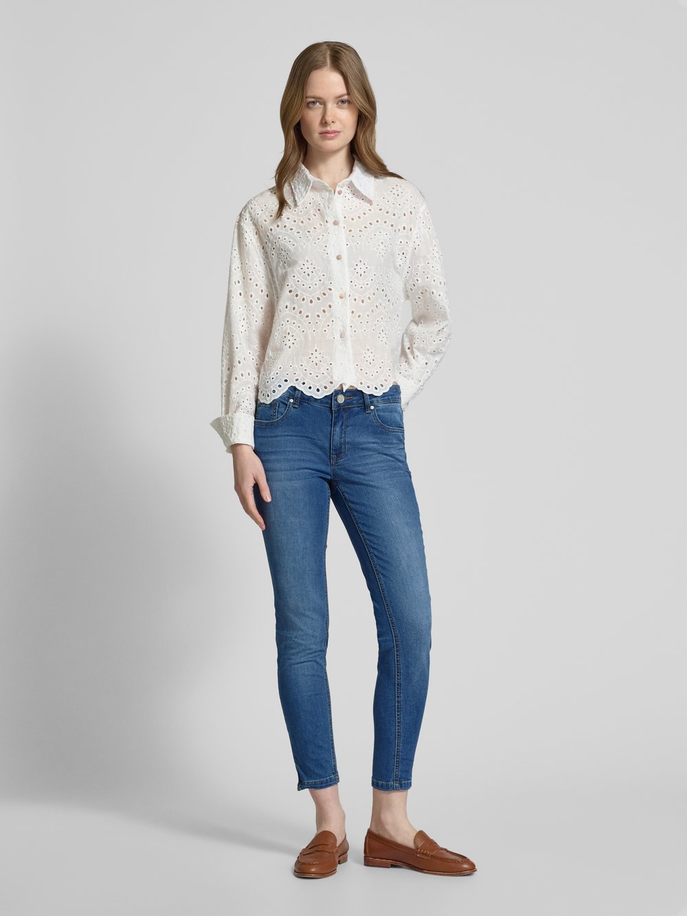 

Джинсы облегающего кроя укороченного кроя, модель «ИТАЛИЯ» Buena Vista, синий