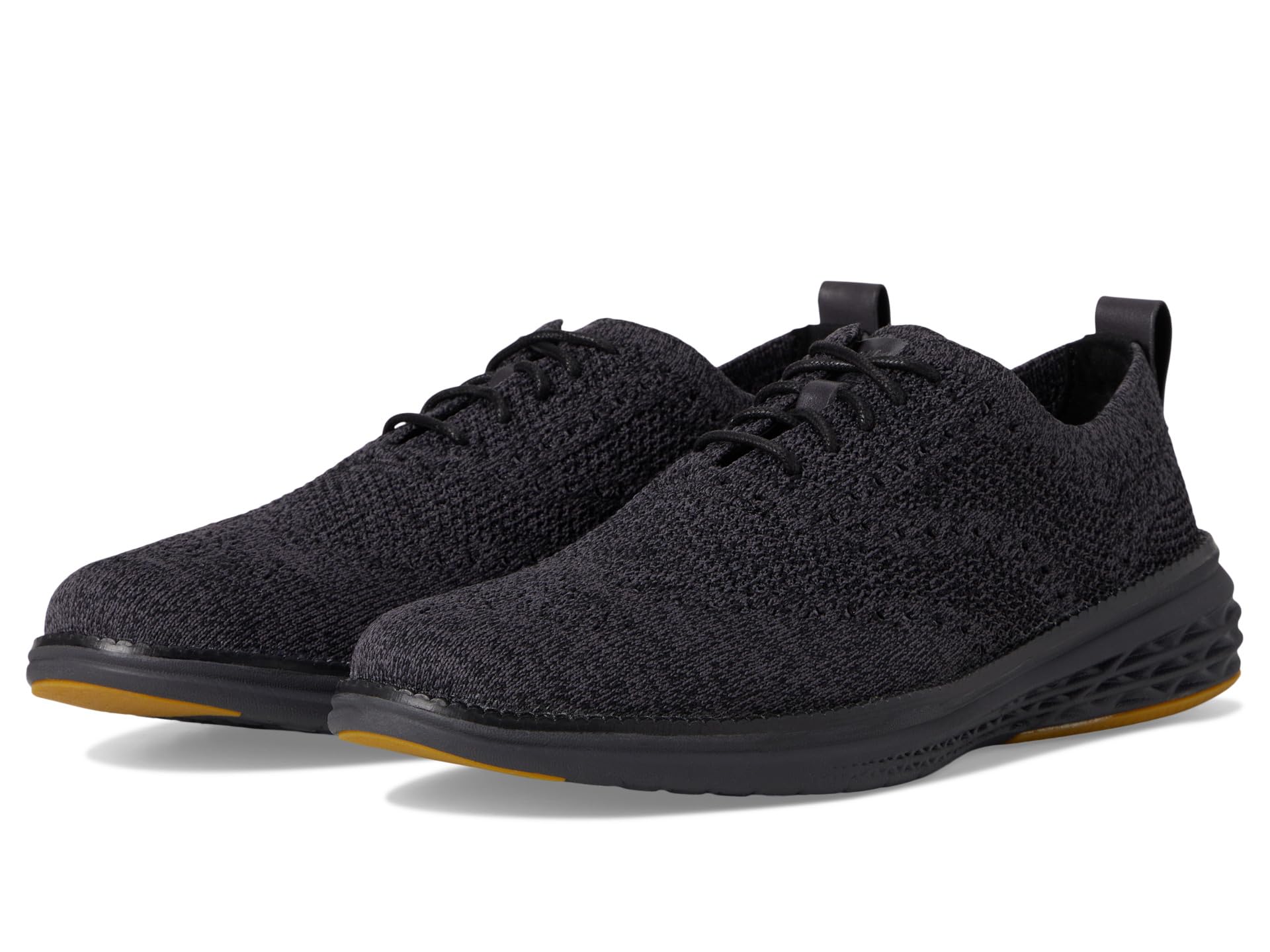 

Оксфорды Cole Haan Grand Hurrion Stitchlite Wing Tip Oxford, цвет Black/Periscope/Black