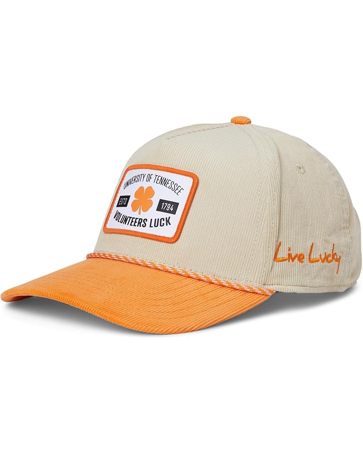 

Унисекс черная кепка Clover Tennessee Legacy с регулируемой застежкой Black Clover, Natural/Orange/Corduory With Rope Hd Patch