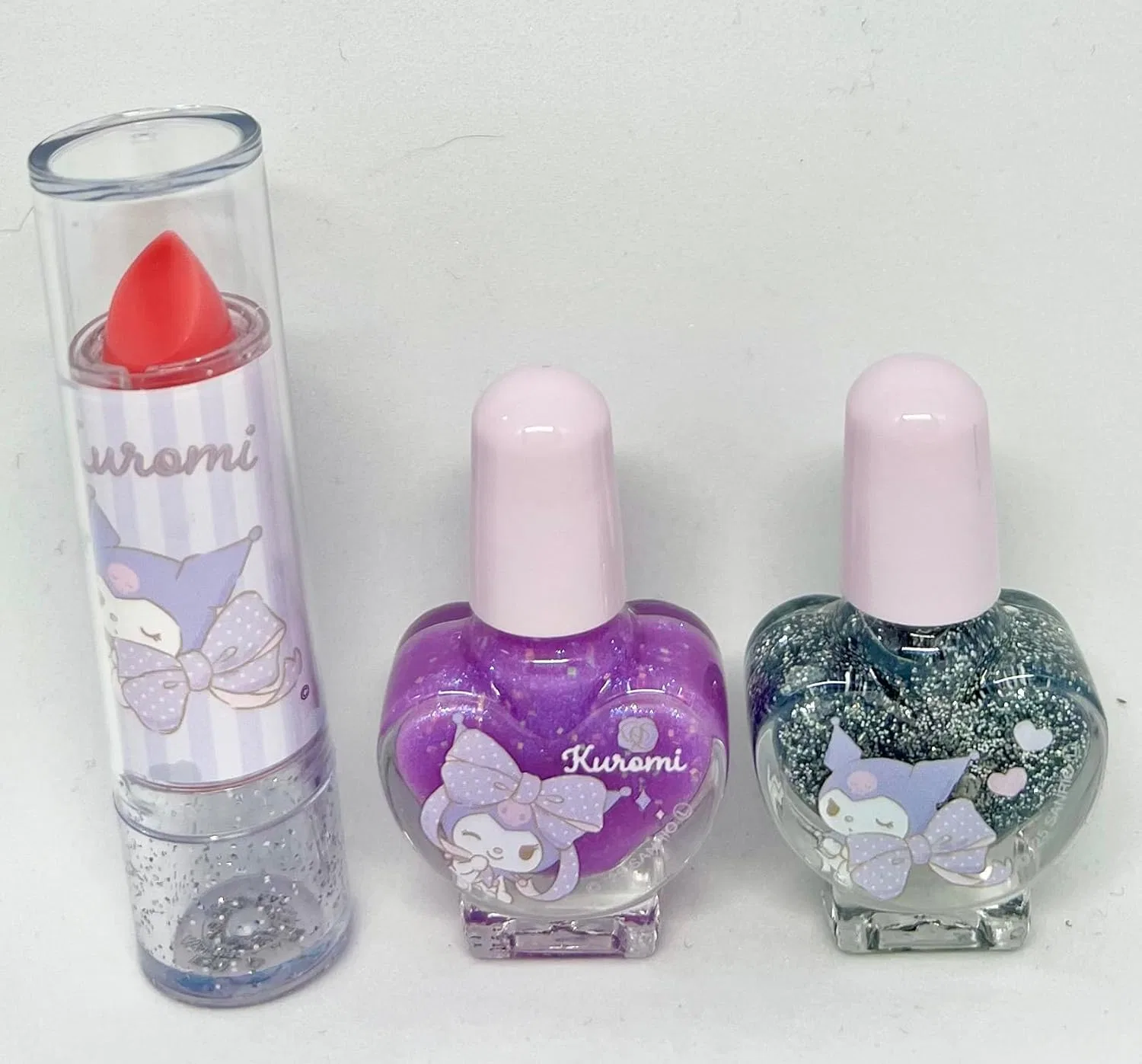 Набор косметики для детей Chromi Kids Cosmetics Set Sanrio аромат клубники 3 предмета пастельно-розовый