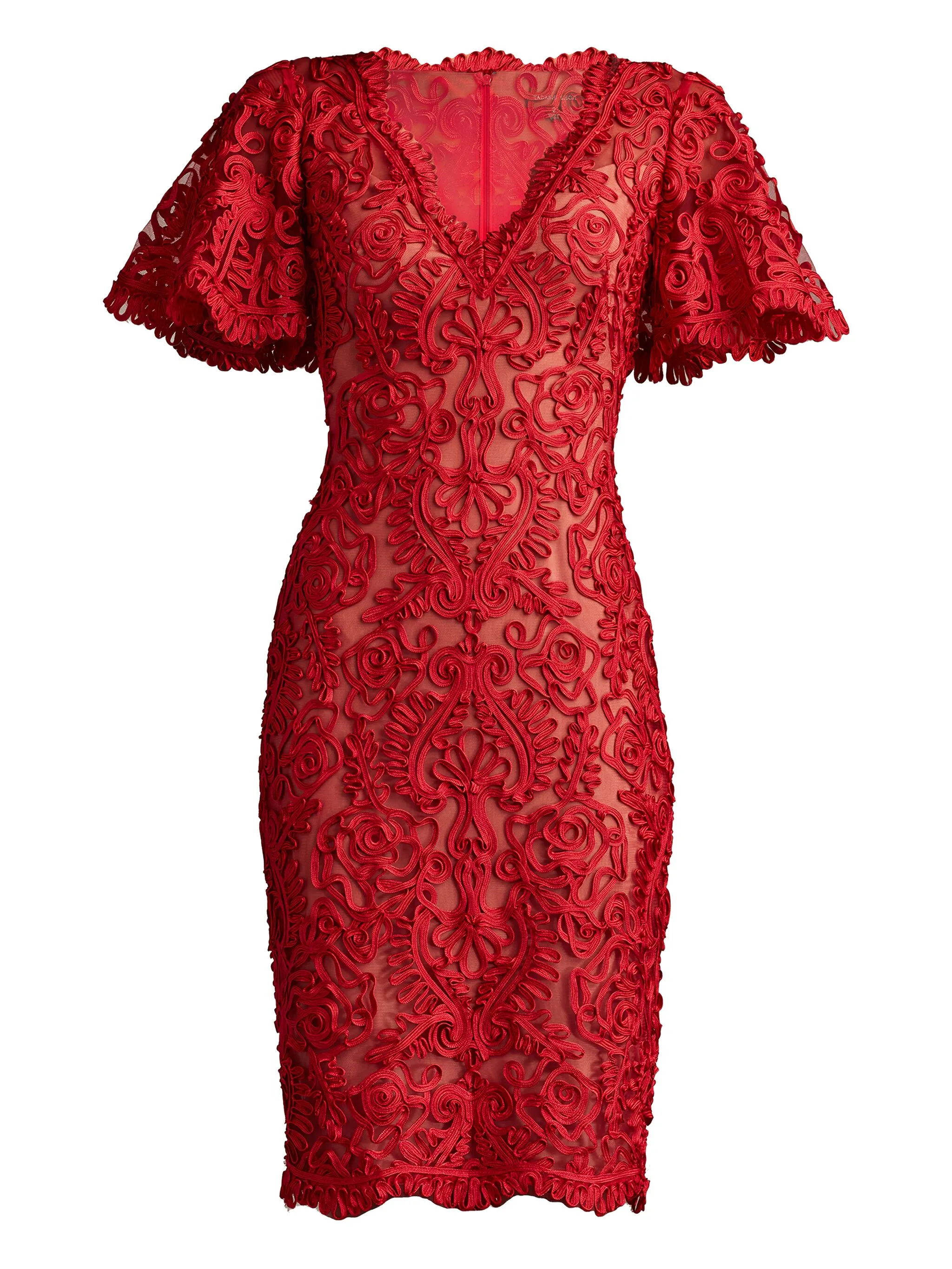 

Кружевное платье Arnett Tadashi Shoji, красный