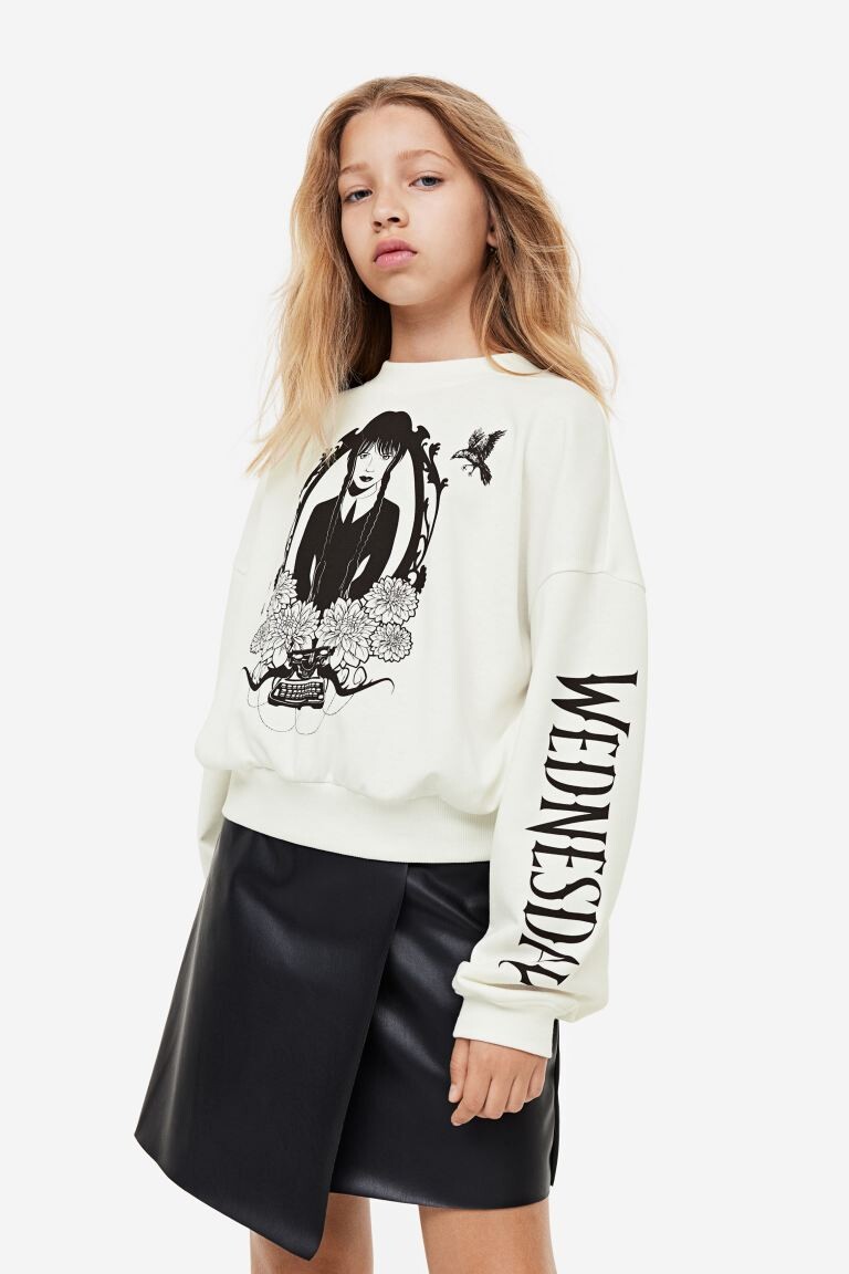 

Толстовка оверсайз H&M, белый
