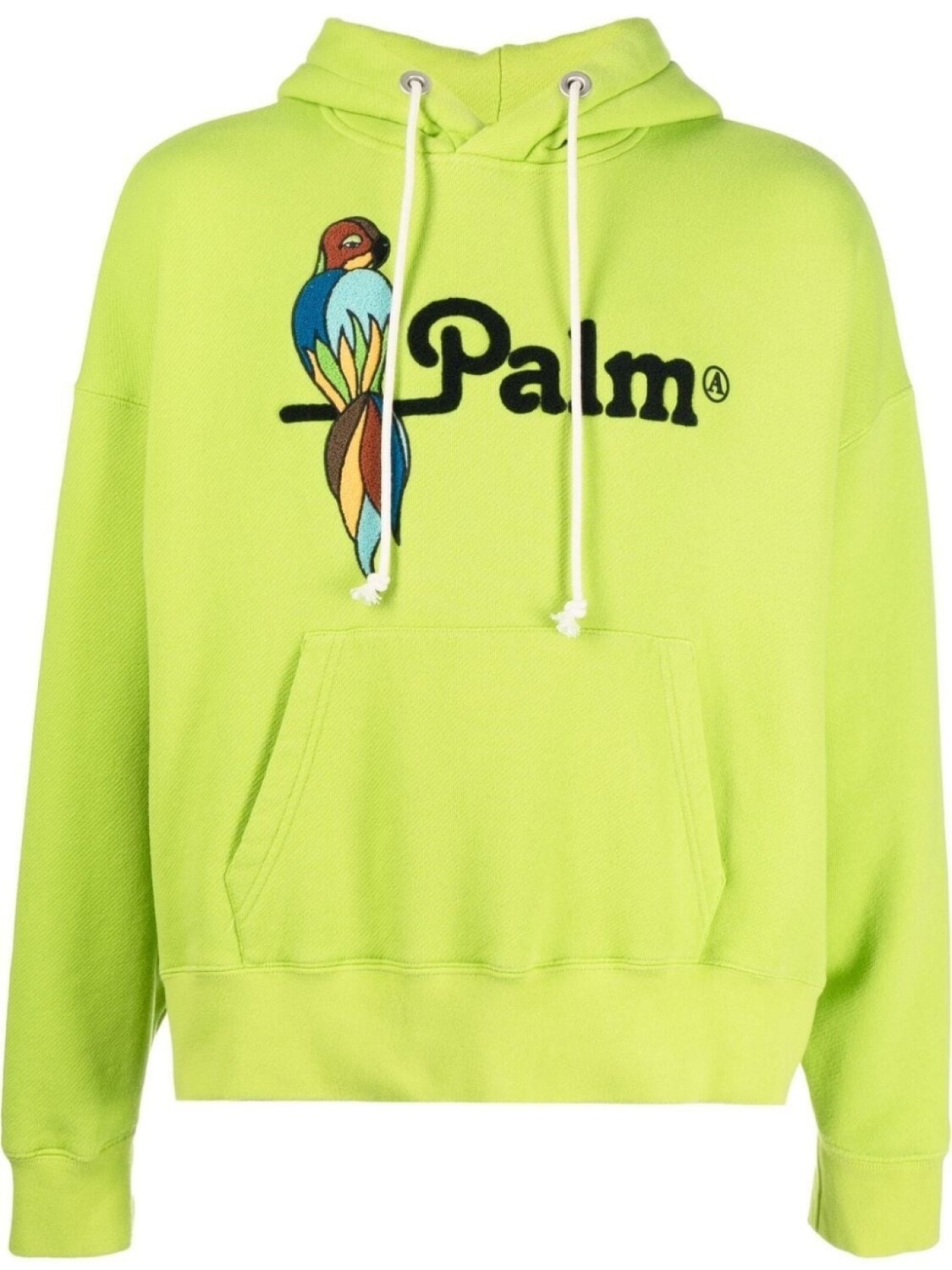 

Palm Angels худи с кулиской и вышивкой, зеленый