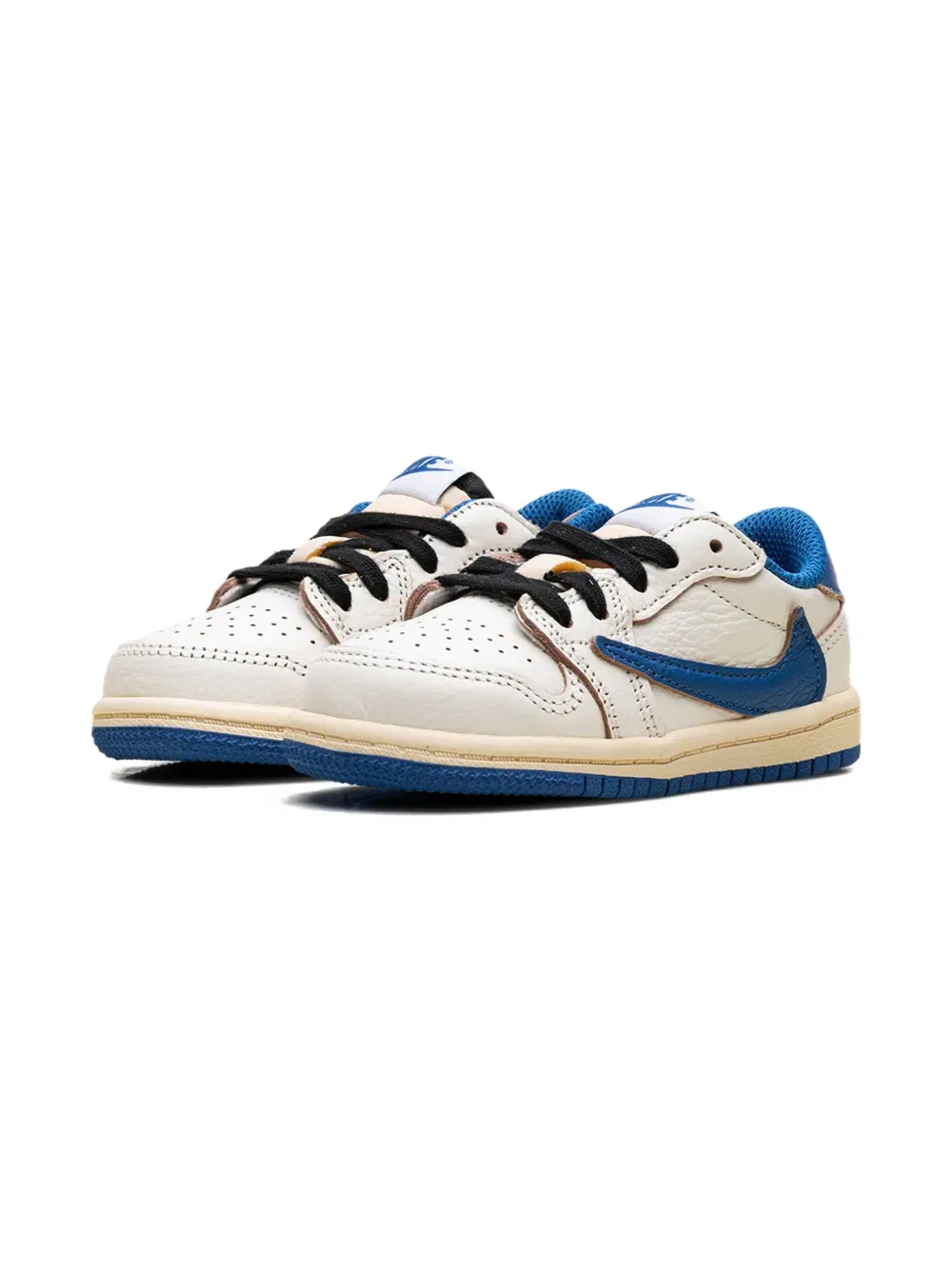 Кроссовки Air Jordan 1 Low x Travis Scott x Fragment Design Jordan Kids, нейтральный — фото 4