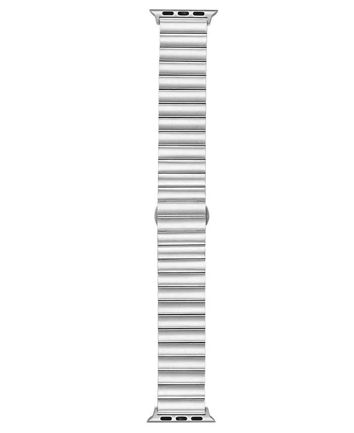

Серебристый браслет из нержавеющей стали со звеньями в виде перекладин для Apple Watch 42 мм (Series 10) и 38/40/41 мм WITHit