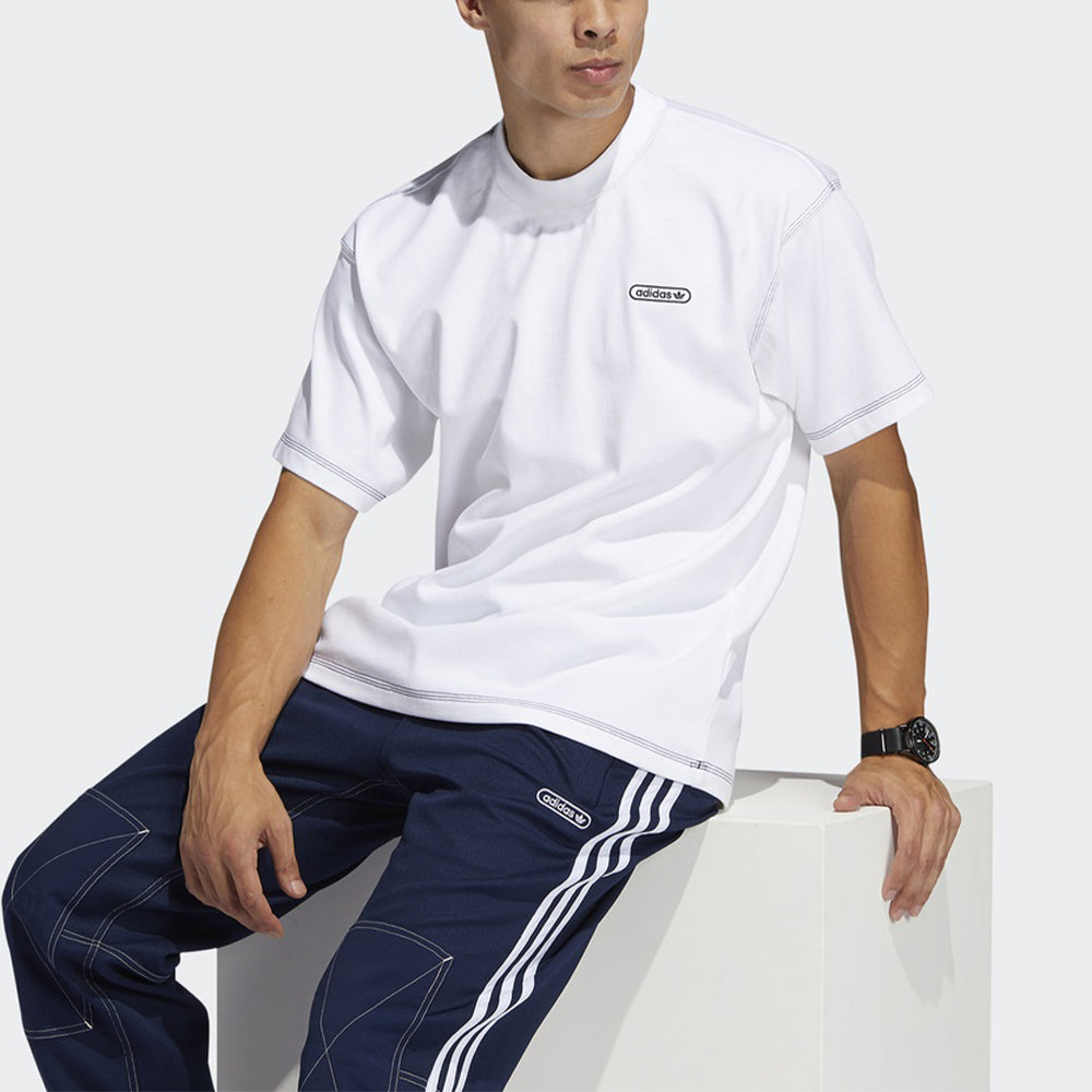 Футболка adidas originals Ww Ss Tee Embroidered Logo Round Neck Sports Short Sleeve White GN3810 — фото 4