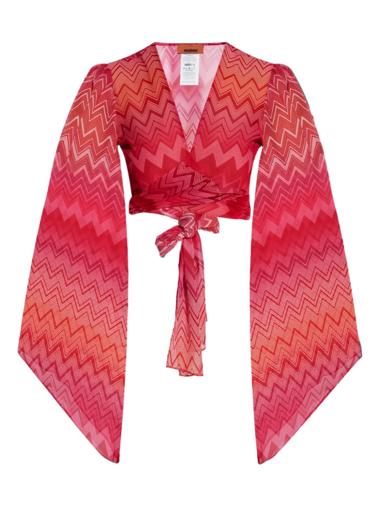 

Топ с зигзагообразным переплетением Missoni, красный