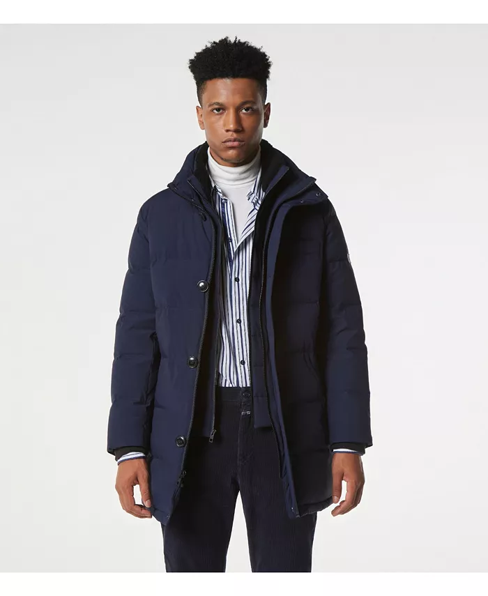 

Мужская куртка Shelton Cool Touch Down Andrew Marc Black Label, синий