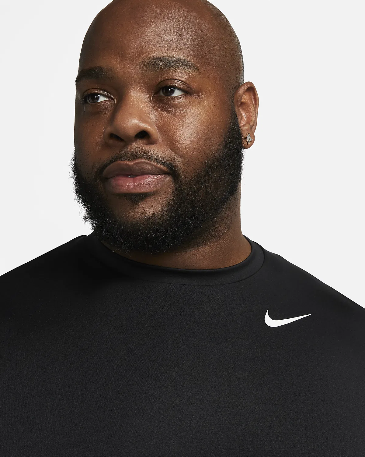 Мужской топ без рукавов (Big & Tall) Nike Swim Hydroguard Essential, Black — фото 3