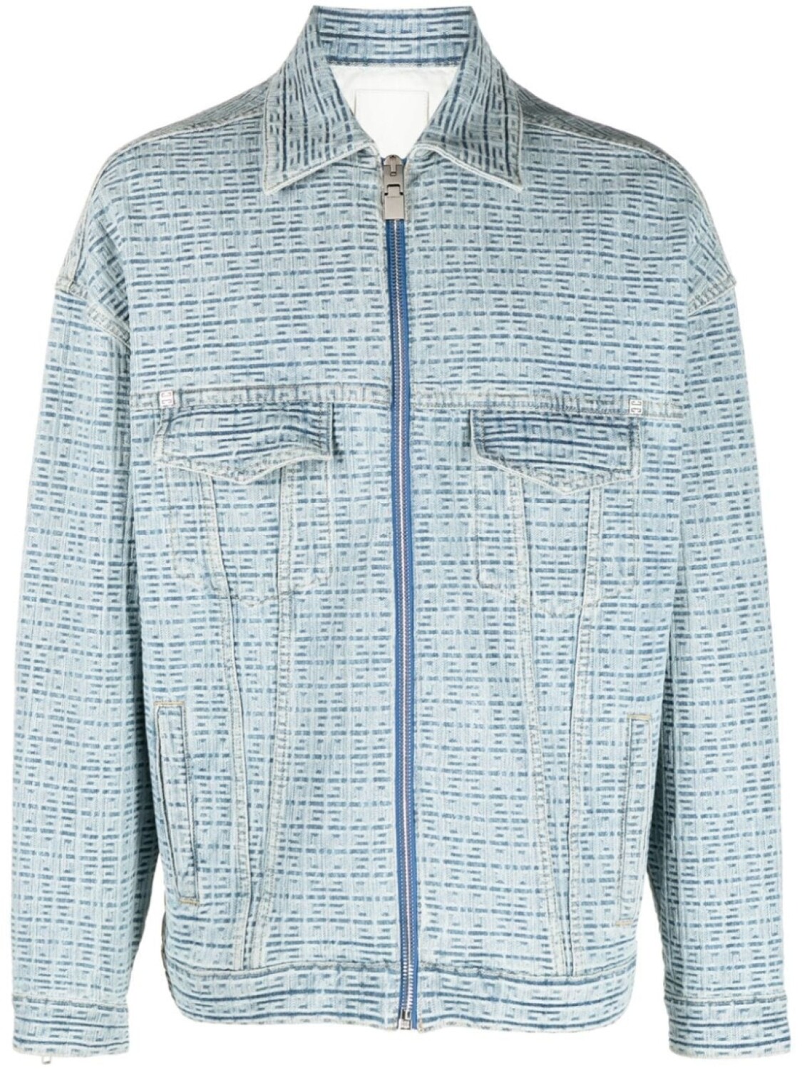 

Givenchy джинсовая куртка с тиснением 4G, синий