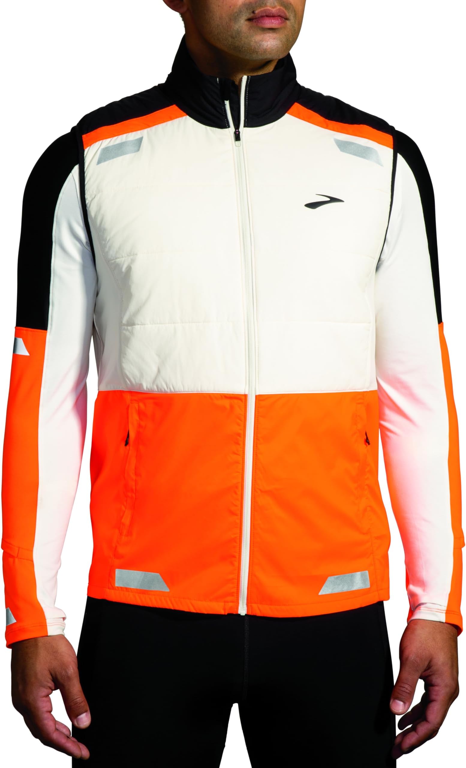 

Жилет Brooks Run Visible Insulated Vest, цвет Ecru/Fluoro Flash/Black