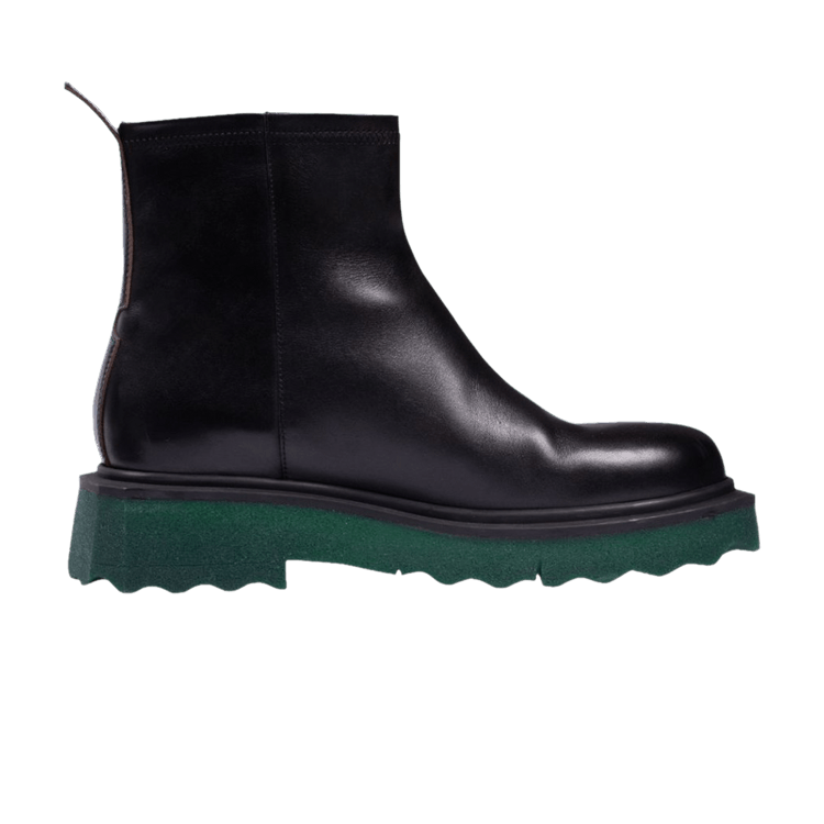 

Ботинки Off-White Sponge Sole Leather Zip Boot 'Black', черный