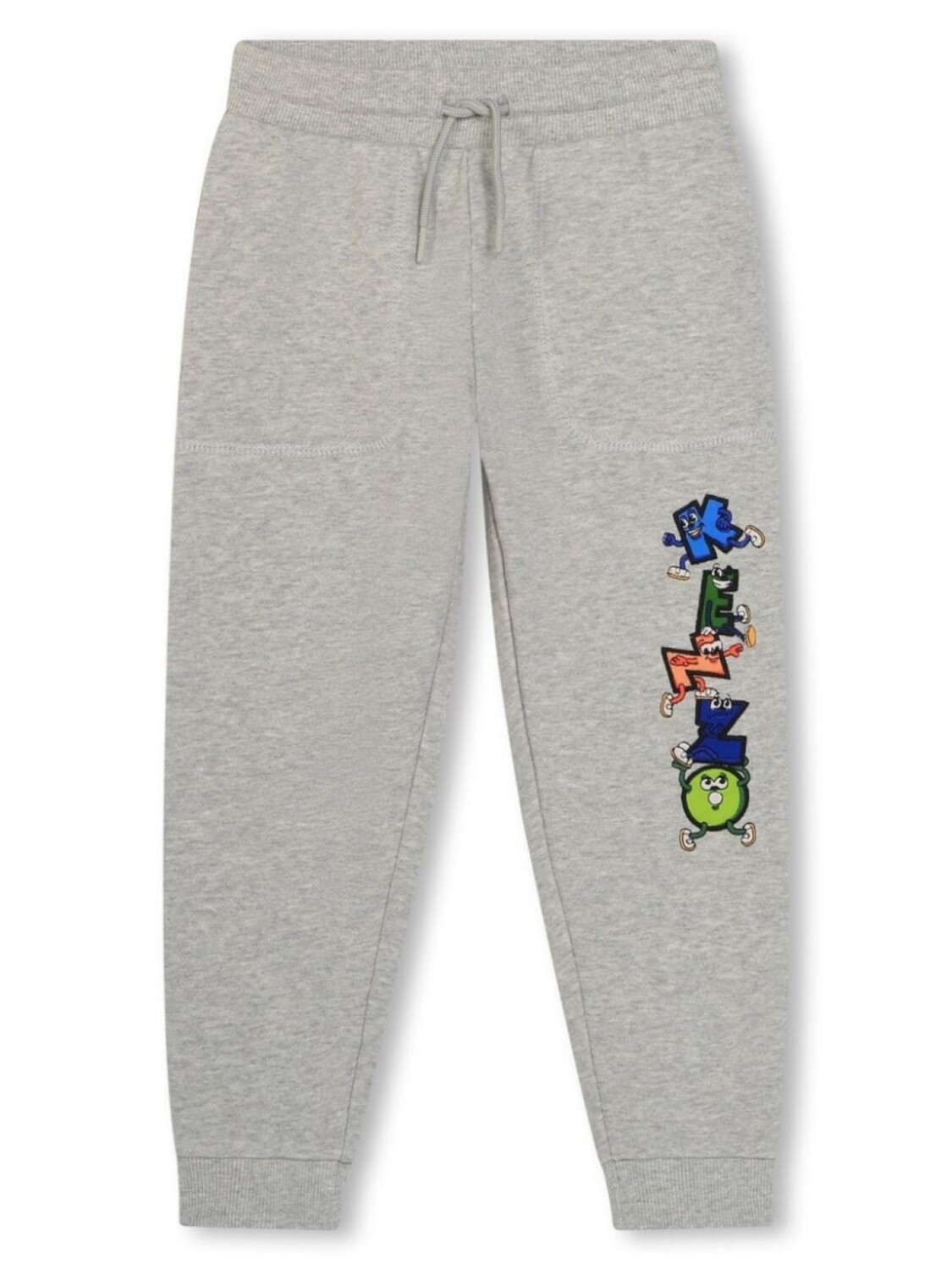 

Kenzo Kids спортивные брюки с вышитым логотипом, серый
