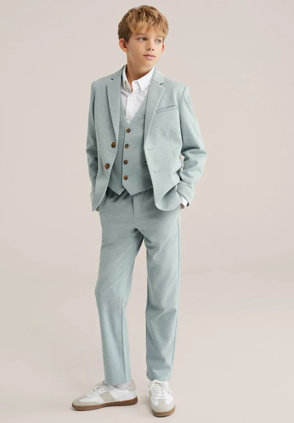 Пиджак We Fashion, Greyish/Green