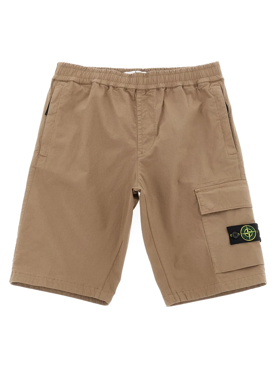 Шорты-бермуды карго Stone Island Junior, бежевый