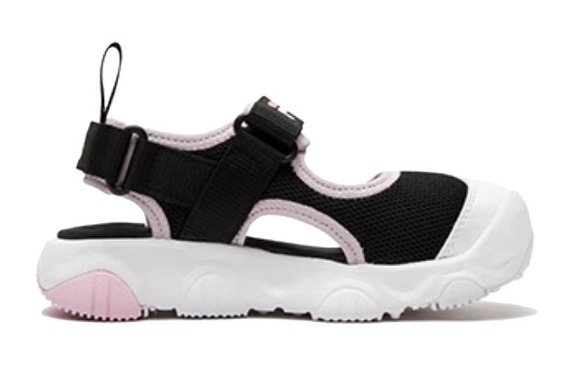FILA KIDS Детские сандалии Jagger2 Mars Slip Low Top, черные, розовые, детские — фото 3