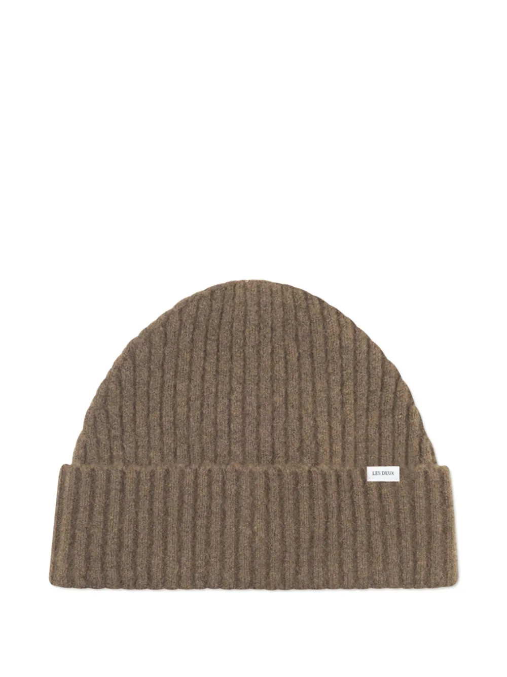 

Шапка бини в рубчик Les Deux, коричневый