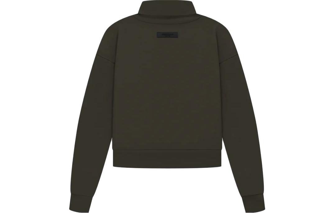 Fear Of God Essentials Женская трикотажная водолазка SS23, черная толстовка — фото 4