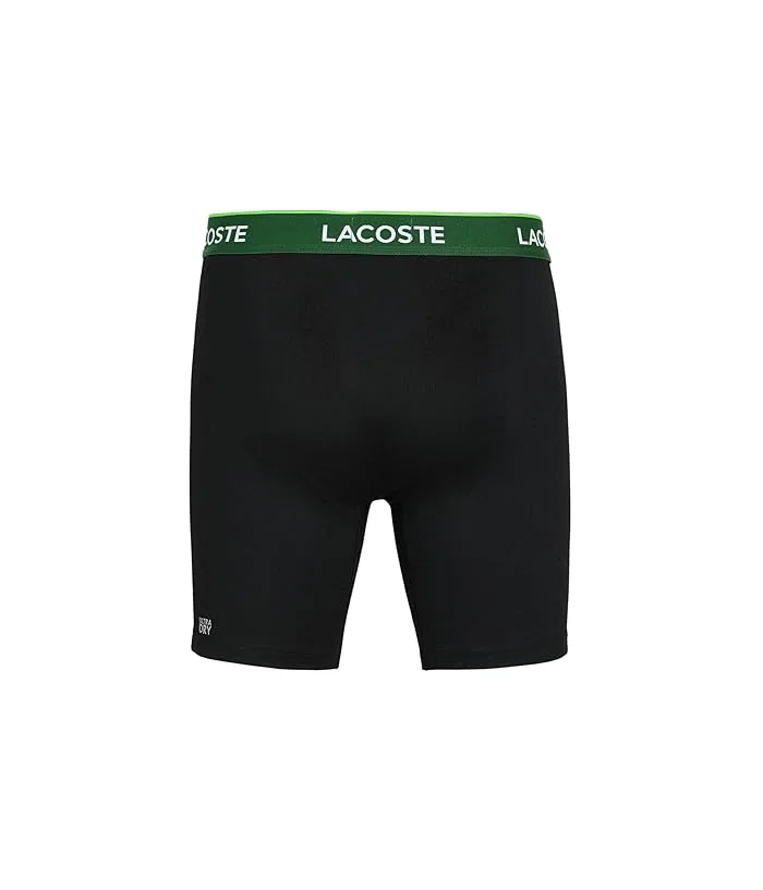 Боксеры технические сетчатые 3-Pack Lacoste, Black — фото 2