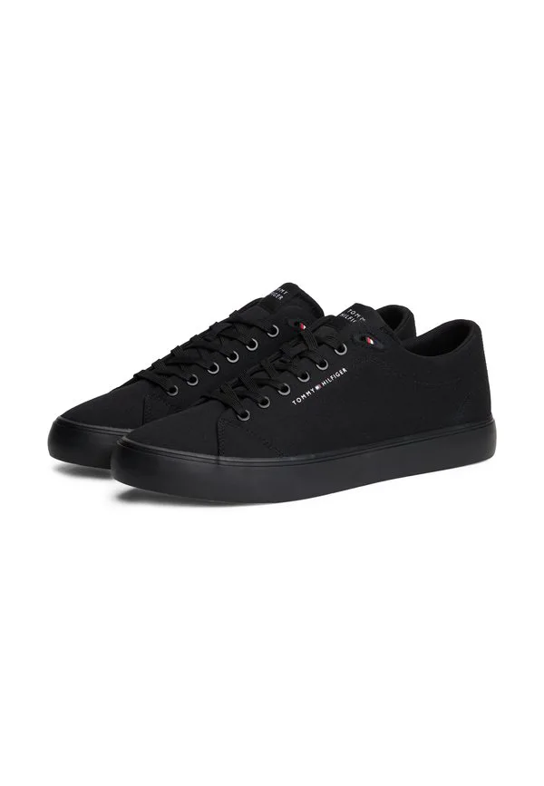 Кроссовки с логотипом на холсте Tommy Hilfiger, Black — фото 2